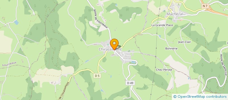 localisation de l'entreprise MADAME MARIE RABEL  CHIRASSIMONT