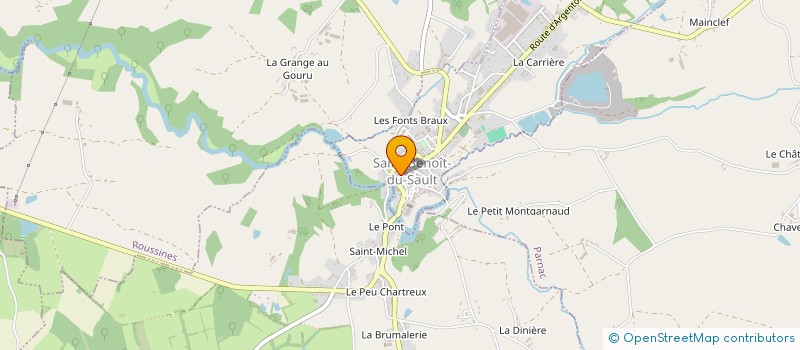 localisation de l'entreprise MADAME MARIE RABIER à SAINT-BENOIT-DU-SAULT