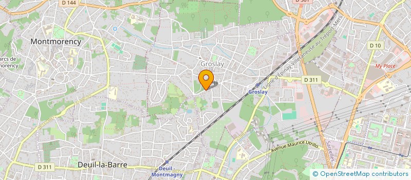 localisation de l'entreprise MADAME MARIE RACZ  GROSLAY