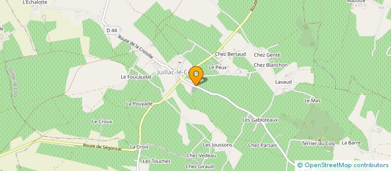 localisation de l'entreprise MADAME MARIE RAGONNEAU à JUILLAC-LE-COQ