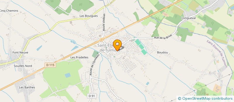 localisation de l'entreprise MADAME MARIE RAILHET  ST-ETIENNE-DE-TULMONT