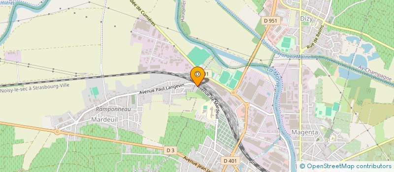 localisation de l'entreprise MADAME MARIE RAILLA  EPERNAY