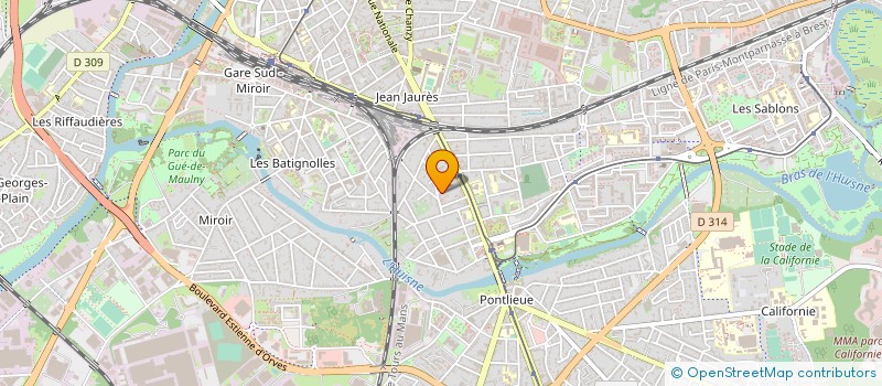 localisation de l'entreprise MADAME MARIE RAKOTOMALALA  LE MANS