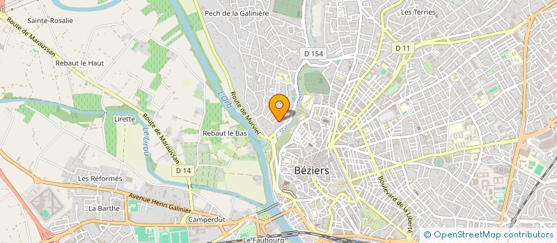 localisation de l'entreprise MADAME MARIE RAMIREZ  BEZIERS