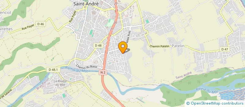 localisation de l'entreprise MADAME MARIE RAMSAMY à SAINT-ANDRE