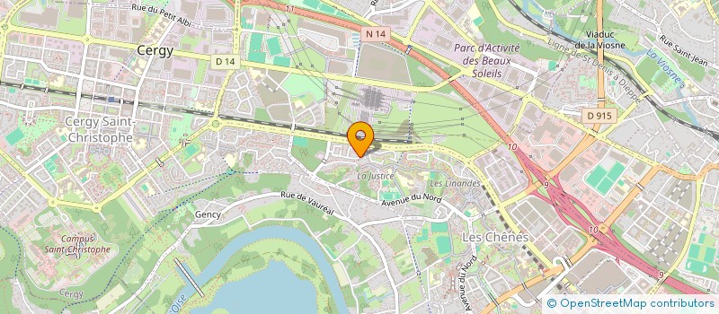 localisation de l'entreprise MADAME MARIE RANOSIARIVONY  CERGY