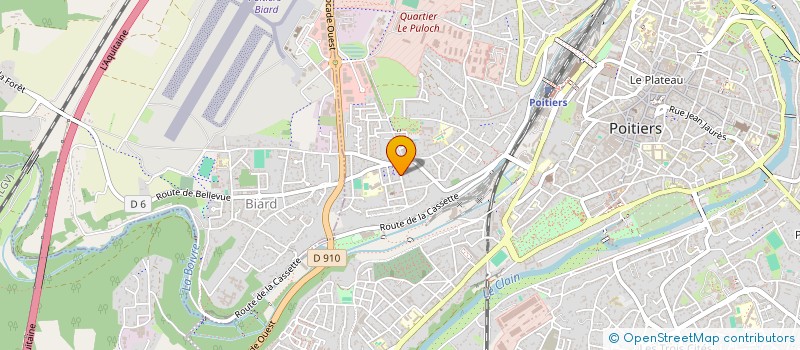 localisation de l'entreprise MADAME MARIE RAOUX  POITIERS