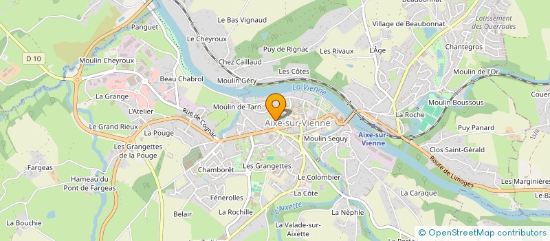 localisation de l'entreprise MADAME MARIE RAPITEAU à AIXE-SUR-VIENNE