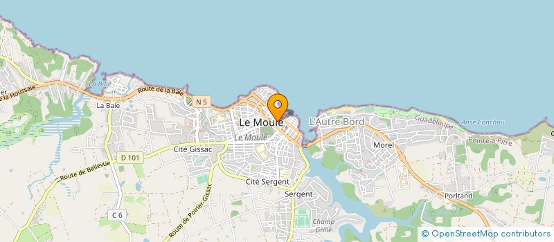 localisation de l'entreprise MADAME MARIE RAQUI-RIBAC à LE MOULE