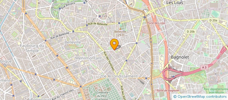 localisation de l'entreprise MADAME MARIE RASET à PARIS