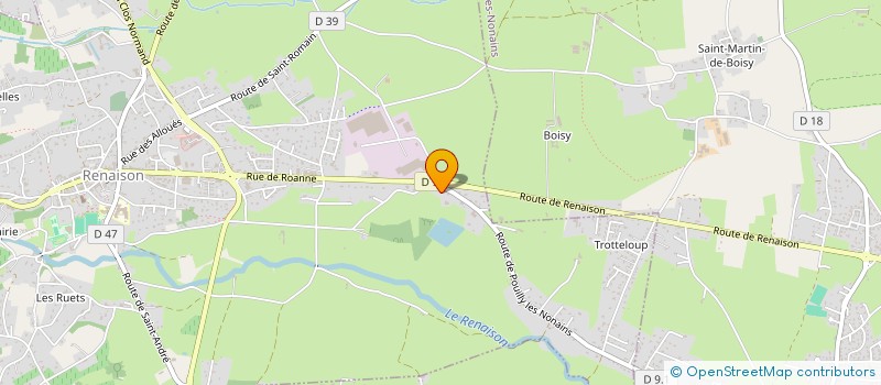 localisation de l'entreprise MADAME MARIE RATHIER  RENAISON