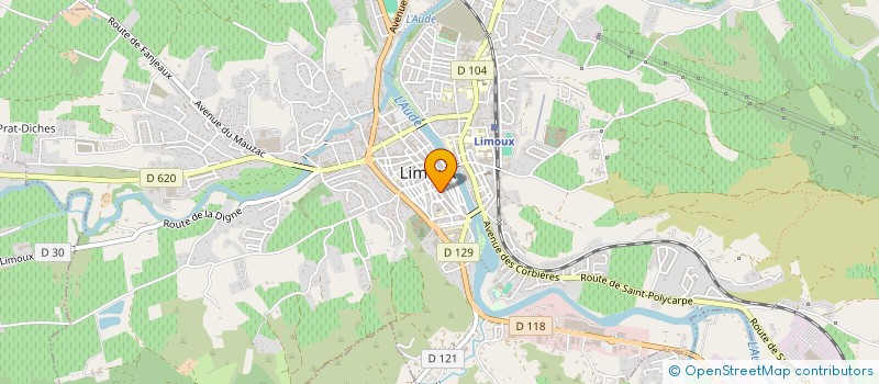 localisation de l'entreprise MADAME MARIE RATORET à LIMOUX