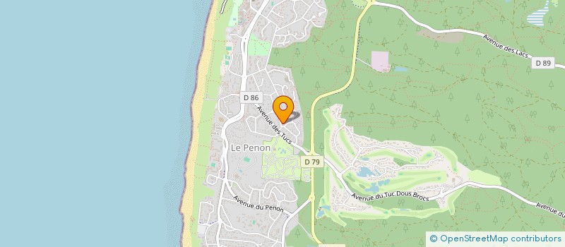 localisation de l'entreprise MADAME MARIE RAVENEAU  SEIGNOSSE