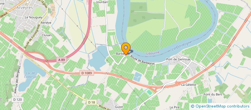 localisation de l'entreprise MADAME MARIE RAVET  GENISSAC