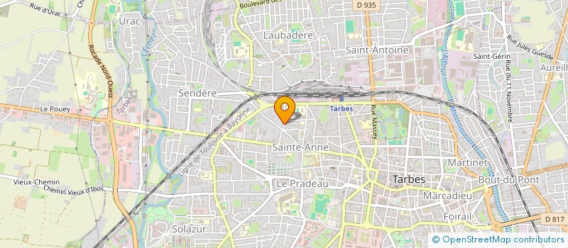 localisation de l'entreprise MADAME MARIE RAVIART  TARBES