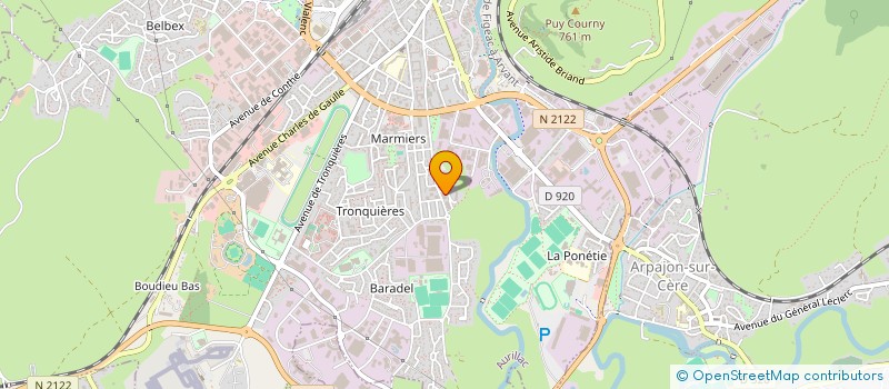 localisation de l'entreprise MADAME MARIE RAYMOND à AURILLAC