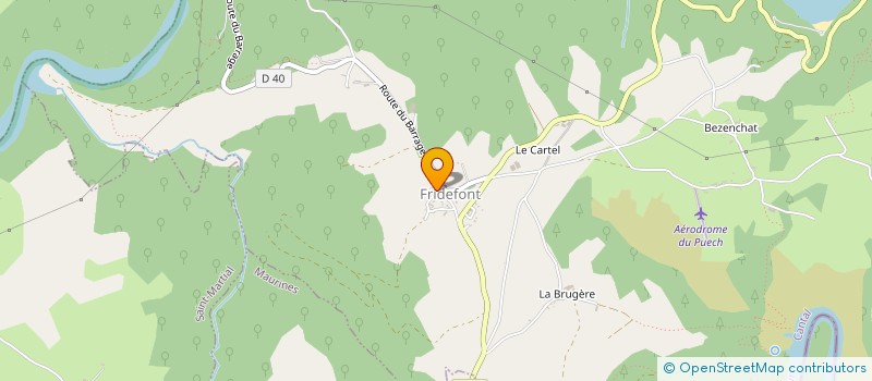localisation de l'entreprise MADAME MARIE RAYNAL à FRIDEFONT