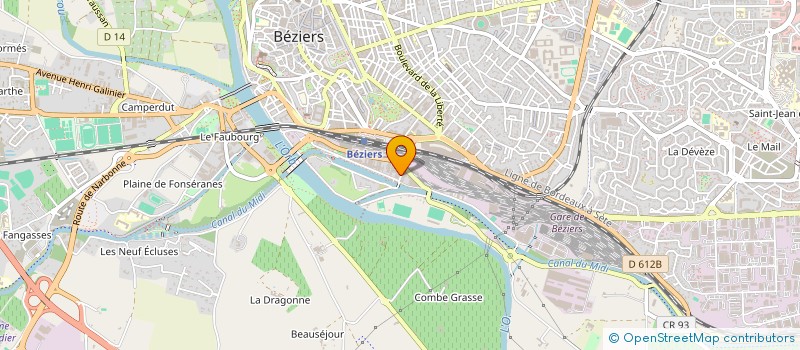 localisation de l'entreprise MADAME MARIE RAYNAUD  BEZIERS