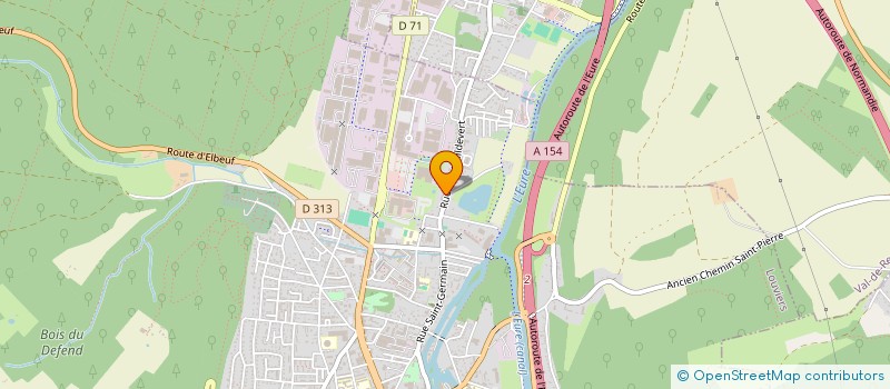 localisation de l'entreprise MADAME MARIE REBELEIN  LOUVIERS