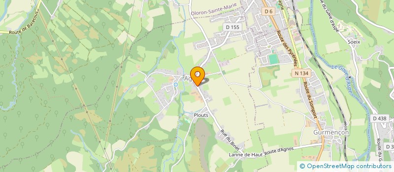 localisation de l'entreprise MADAME MARIE REGIS  AGNOS