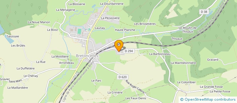 localisation de l'entreprise MADAME MARIE REGNIER à BRETONCELLES