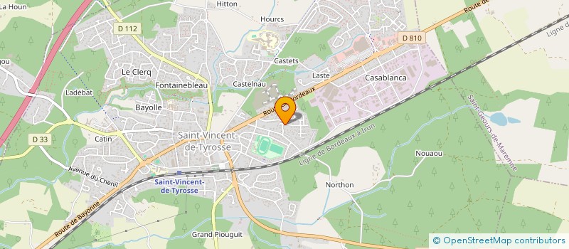 localisation de l'entreprise MADAME MARIE REIGNIEZ  SAINT-VINCENT-DE-TYROSSE