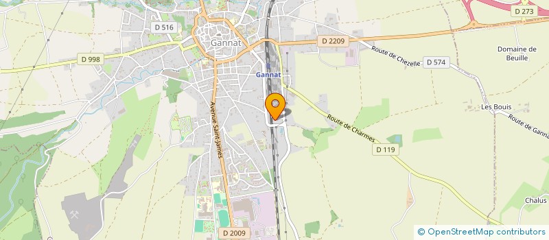 localisation de l'entreprise MADAME MARIE REINARD  GANNAT