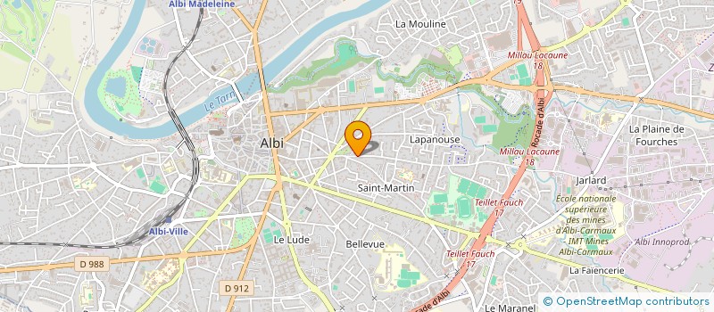 localisation de l'entreprise MADAME MARIE REINE BOTTA à ALBI