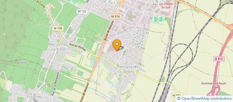 localisation de l'entreprise MADAME MARIE-REINE D'ATTOMA  PERRIGNY-LES-DIJON