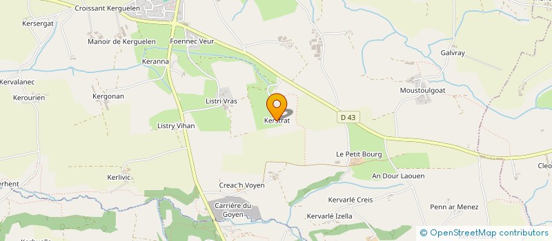 localisation de l'entreprise MADAME MARIE-REINE PERON  POULDERGAT