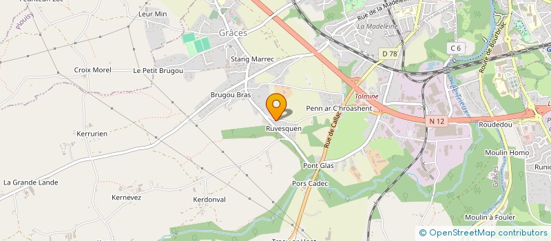 localisation de l'entreprise MADAME MARIE REINE PRIGENT  GRACES