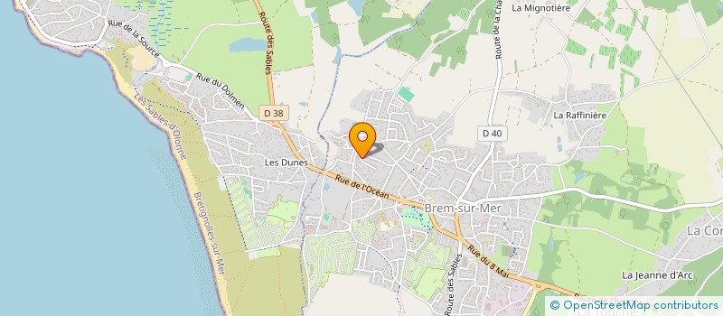 localisation de l'entreprise MADAME MARIE REMAUD à BREM-SUR-MER