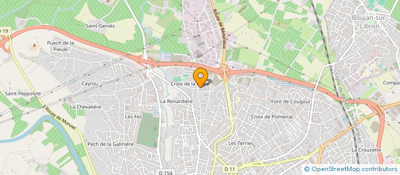 localisation de l'entreprise MADAME MARIE RENARD à BEZIERS