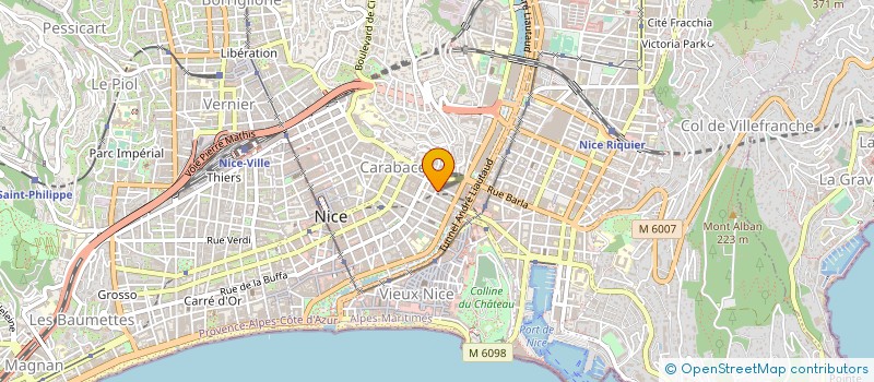 localisation de l'entreprise MADAME MARIE RENAUDAT à NICE