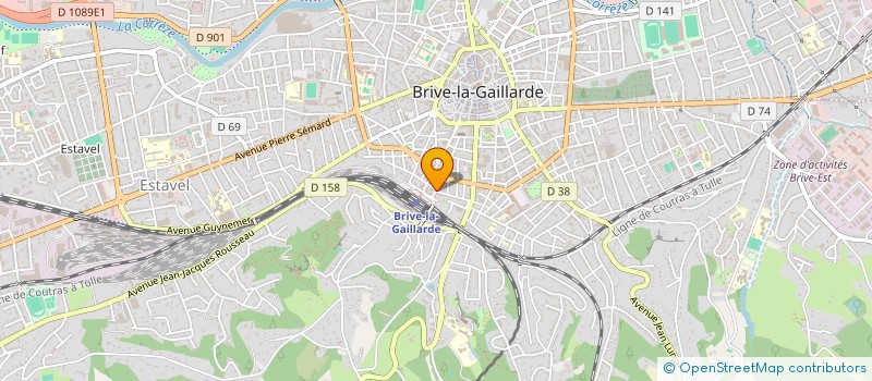 localisation de l'entreprise MADAME MARIE RENAUDIE  BRIVE-LA-GAILLARDE