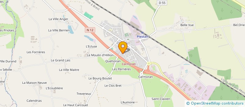 localisation de l'entreprise MADAME MARIE RENAULT  PLESTAN