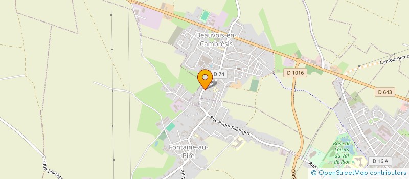 localisation de l'entreprise MADAME MARIE-RENEE DANGLETERRE  BEAUVOIS-EN-CAMBRESIS