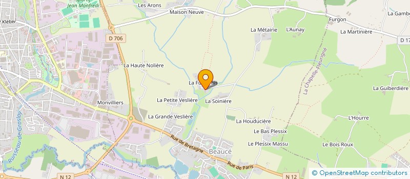 localisation de l'entreprise MADAME MARIE-RENEE LAGREE  BEAUCE