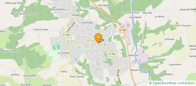 localisation de l'entreprise MADAME MARIE-RENEE LE GOFF  LE FAOUET