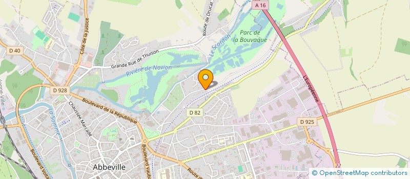localisation de l'entreprise MADAME MARIE-RENEE LESAGE à ABBEVILLE