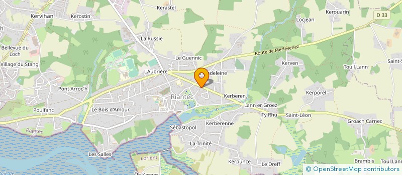 localisation de l'entreprise MADAME MARIE-RENEE TEXIER  RIANTEC