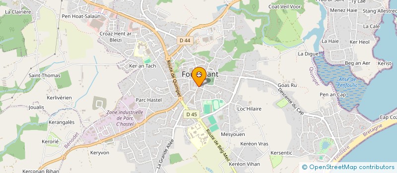 localisation de l'entreprise MADAME MARIE RENOUARD à FOUESNANT