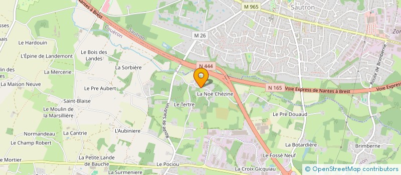 localisation de l'entreprise MADAME MARIE RETIERE à COUERON