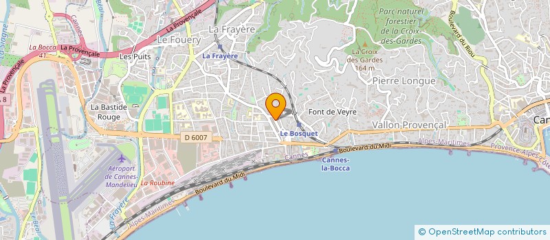 localisation de l'entreprise MADAME MARIE REYNAUD à CANNES