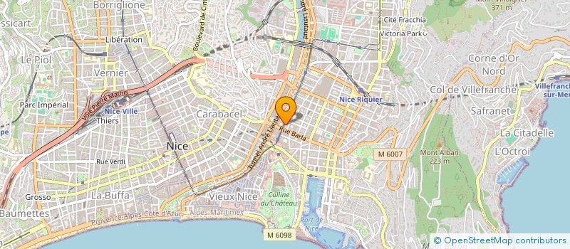 localisation de l'entreprise MADAME MARIE RICCO  NICE