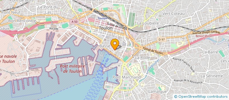 localisation de l'entreprise MADAME MARIE RICO à TOULON
