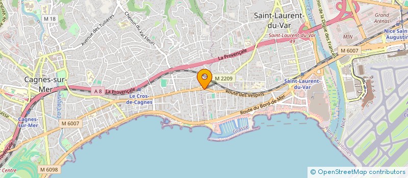 localisation de l'entreprise MADAME MARIE RIETSCH  SAINT-LAURENT-DU-VAR