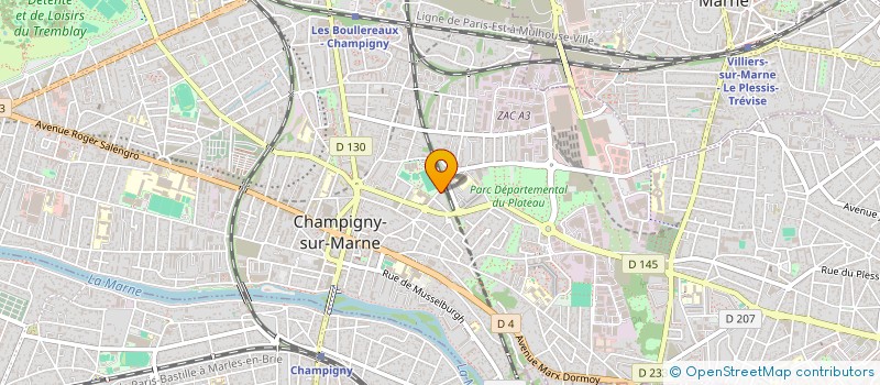 localisation de l'entreprise MADAME MARIE RIGAULT à CHAMPIGNY-SUR-MARNE
