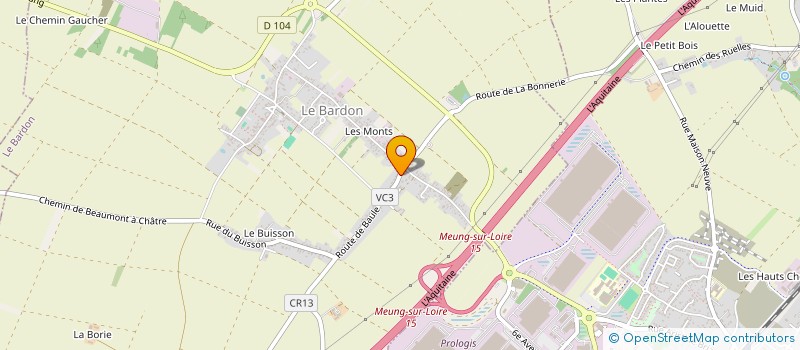 localisation de l'entreprise MADAME MARIE RIGUET à LE BARDON