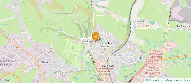 localisation de l'entreprise MADAME MARIE RIOLS  ONET-LE-CHATEAU